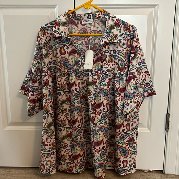 Women’s short sleeve blouse - Picture 1 of 4